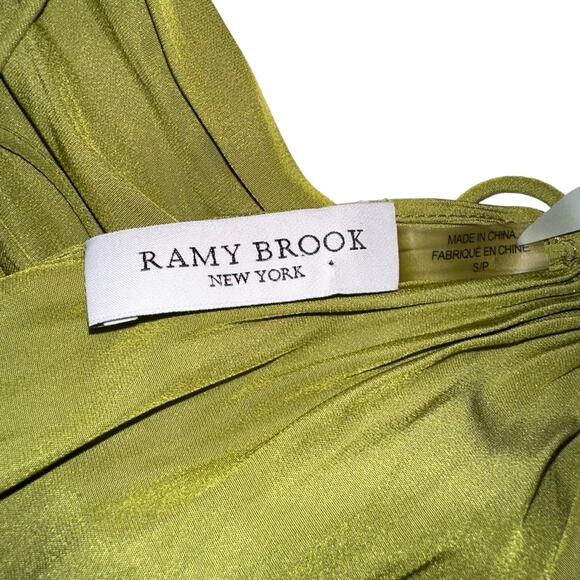 Ramy Brook Long Sleeve Green Shift Dress SMALL - Picture 3 of 6